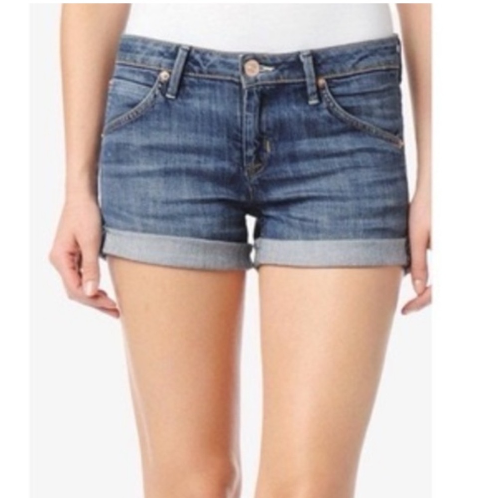 Hudson Jeans Hamptons Cuffed Distressed Jean Shorts
